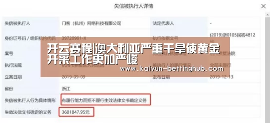 开云赛程|澳大利亚严重干旱使黄金开采工作更加严峻(图2) 开云入口